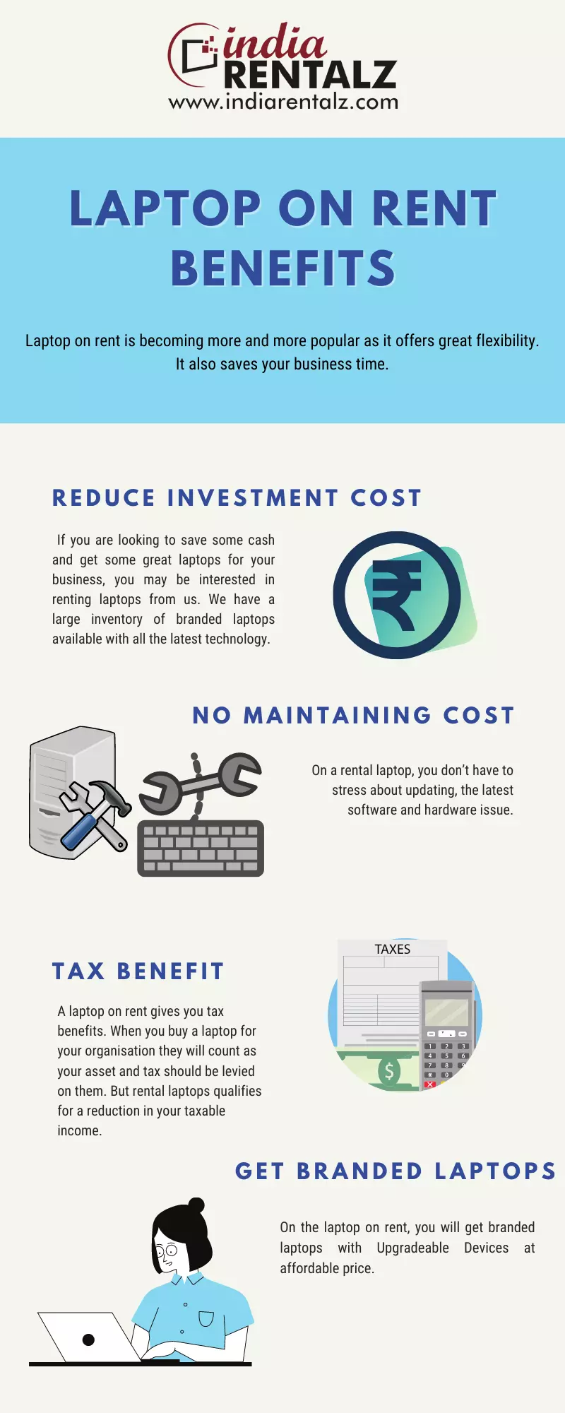 benefits of laptop on rent